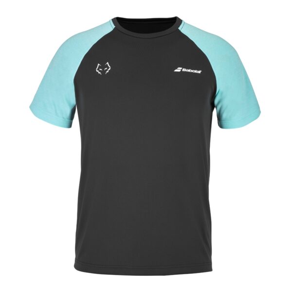 Babolat Crew Neck Tee Juan Lebron Black/Light Blue