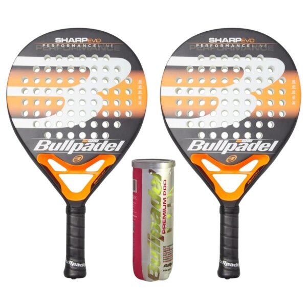 Bullpadel Padel Pakketilbud (Bullpadel Sharp Evo 21 + Bullpadel Premium Pro)