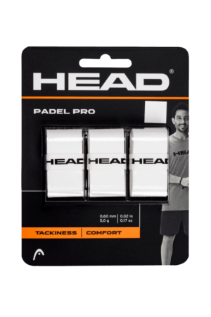 Head Padel Pro Overgrip - 3 Pak - Hvid - Overgrip