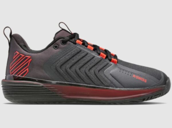 K-Swiss Ultrashot 3 Padelsko (Asphalt/Jet Black/Spicy Orange) - 41.5