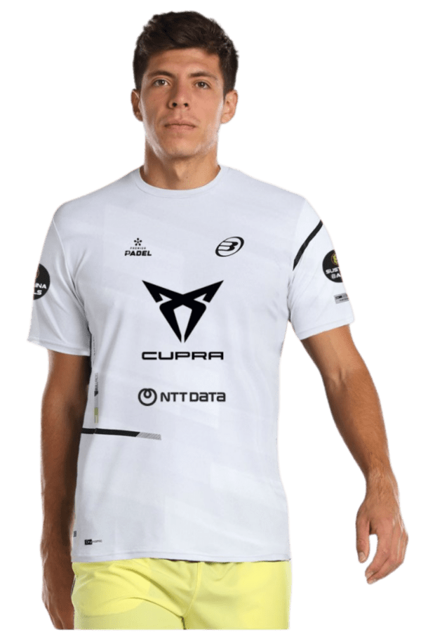 Bullpadel spiller T-shirt - Juan Tello - Hvid - T-shirt