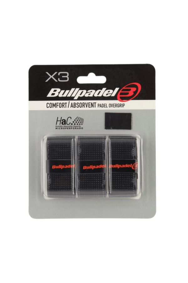 Bullpadel Overgrip - Komfort / Absorvent - Sort - Overgrip