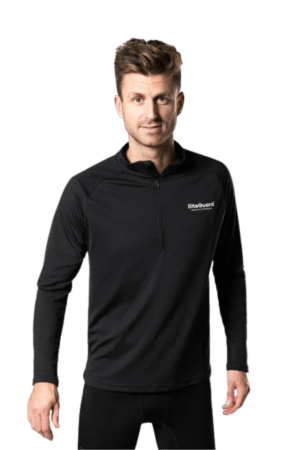 Liiteguard Ground Tech 1/4 zip - Sort - T-shirt