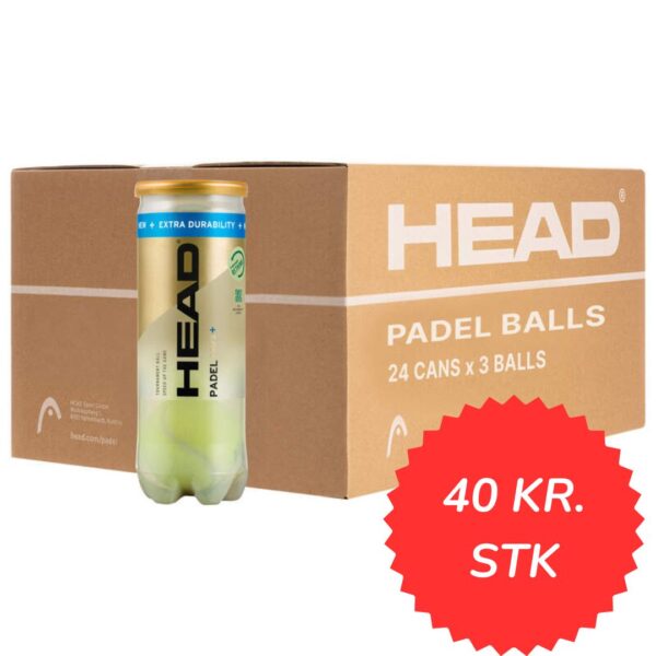 1 kasse med Head Padel Pro S+ Padelbolde (24 rør)